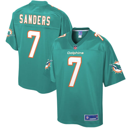Miami Dolphins Jason Sanders Pro Line Big & Tall Aqua Football Jersey product image
