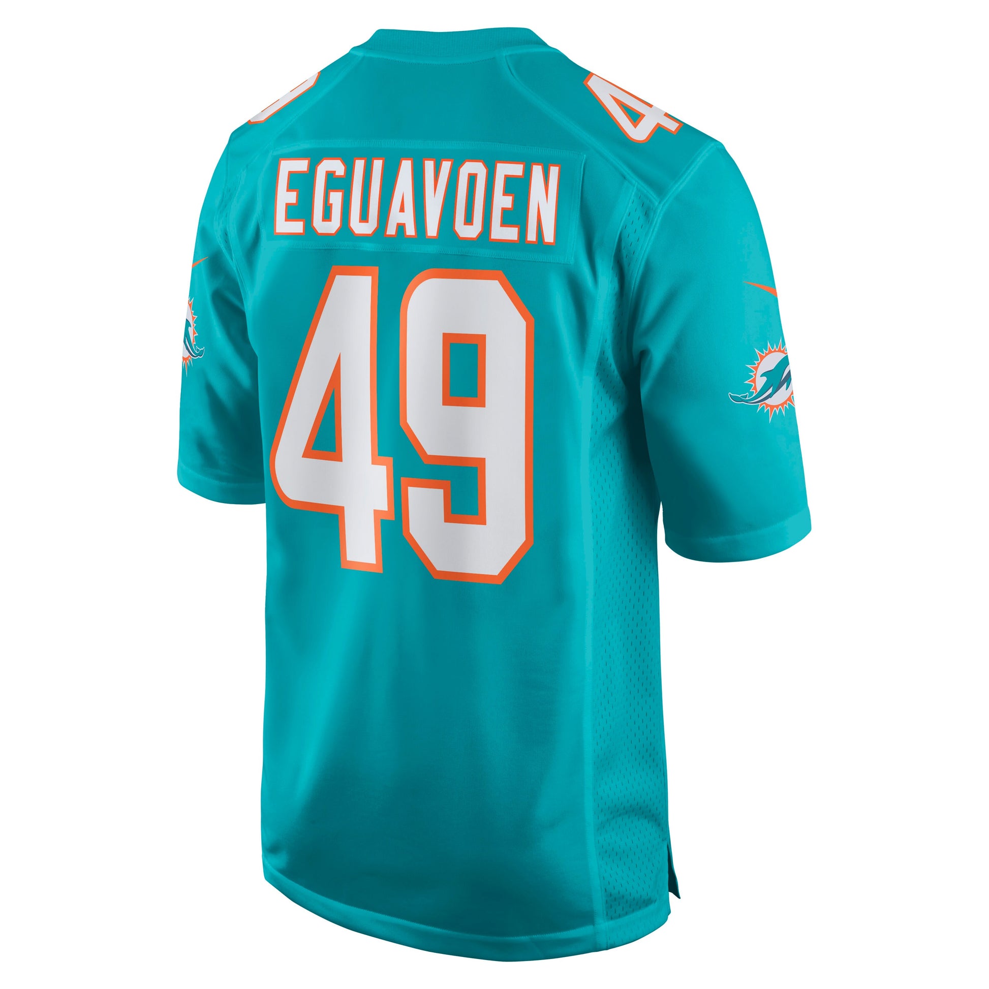 Miami Dolphins Sam Eguavoen Game Aqua Football Jersey product image