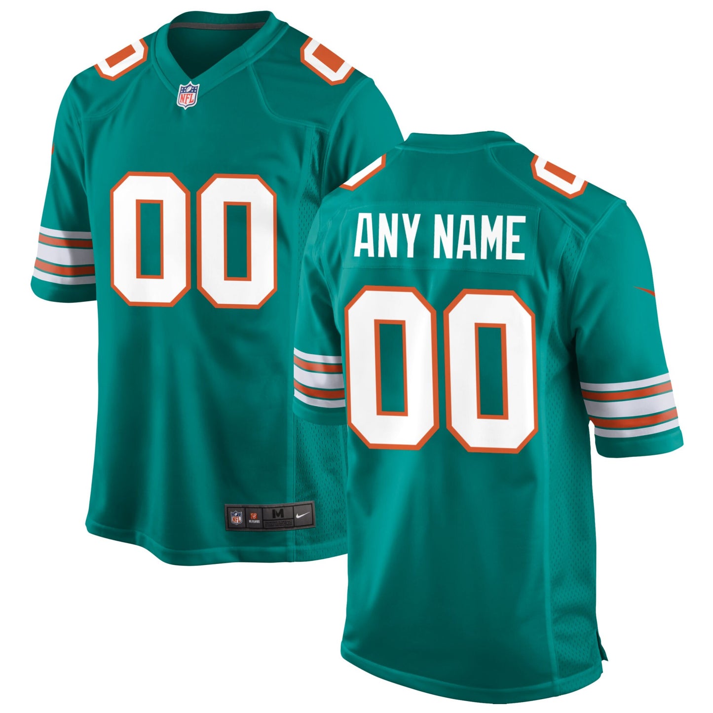 Miami Dolphins Aqua Custom Alternate Game Aqua Football Jersey product image