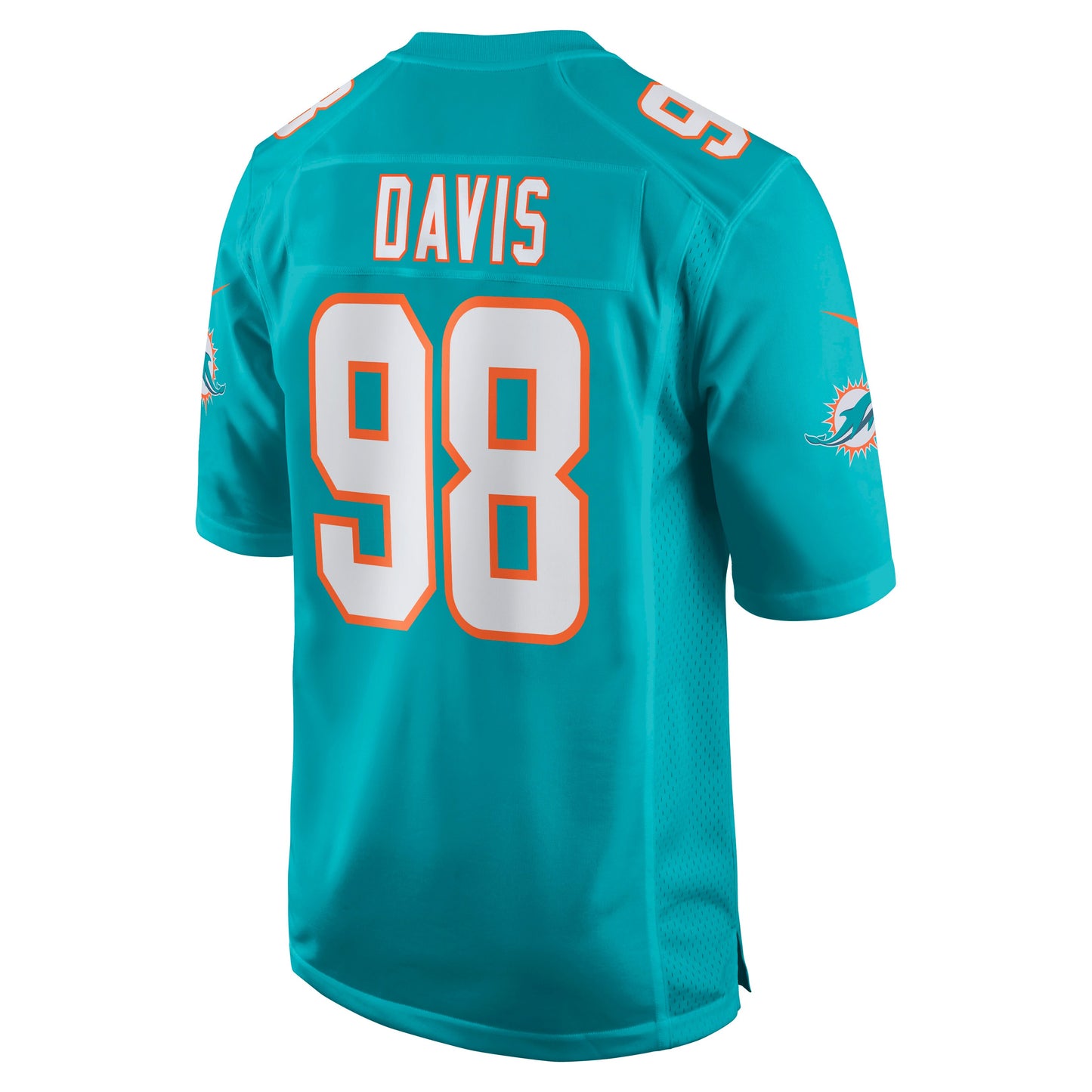Miami Dolphins Raekwon Davis Game Aqua Football Jersey product image