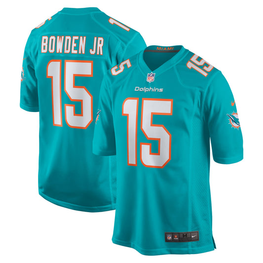Miami Dolphins Lynn Bowden Jr. Team Game Aqua Football Jersey product image