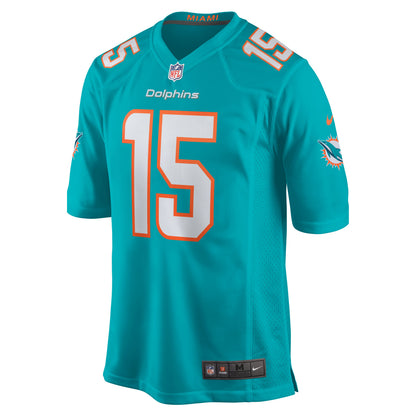 Miami Dolphins Lynn Bowden Jr. Team Game Aqua Football Jersey product image