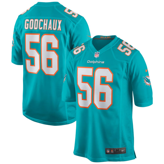 Miami Dolphins Davon Godchaux Game Aqua Football Jersey product image