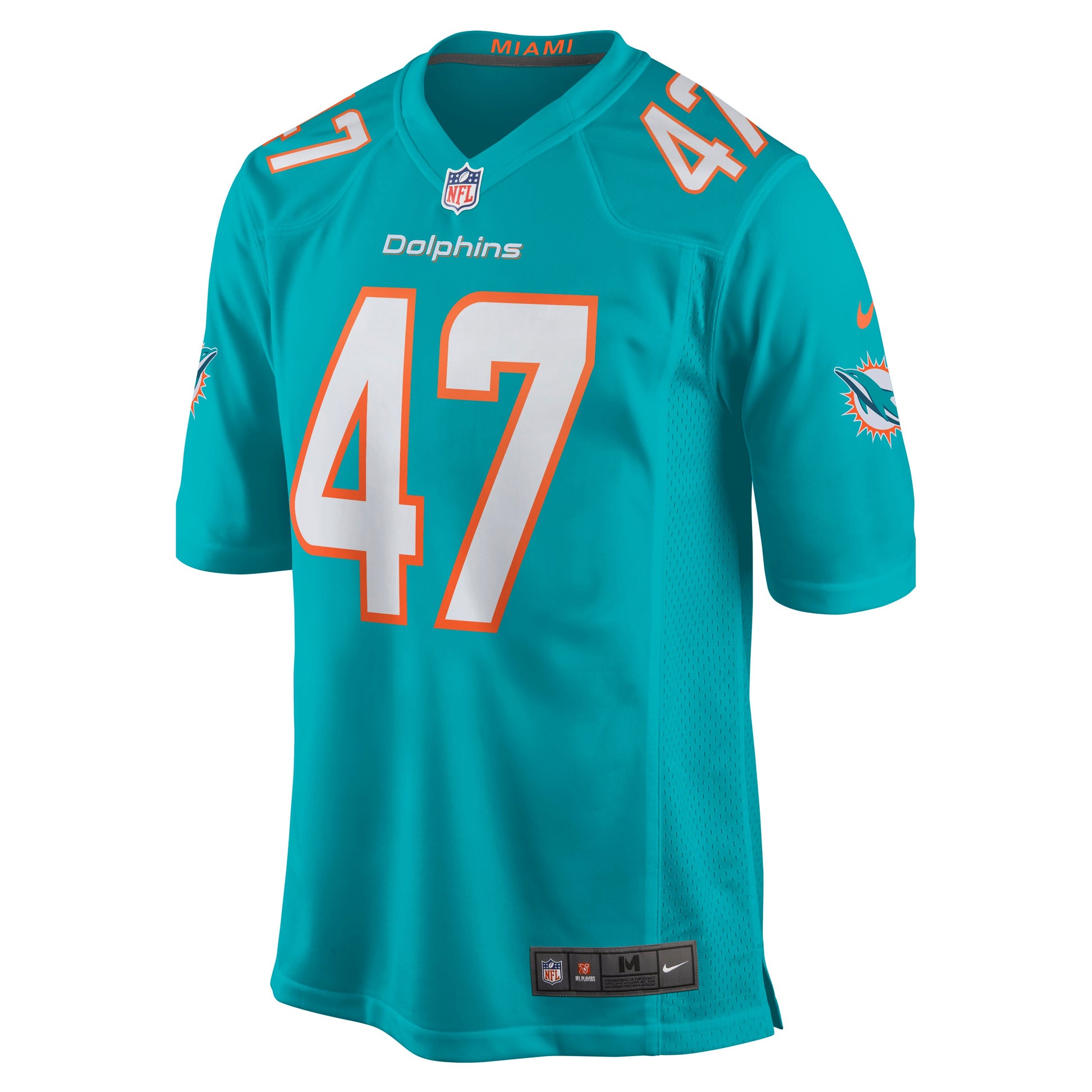 Miami Dolphins Vince Biegel Game Aqua Football Jersey product image