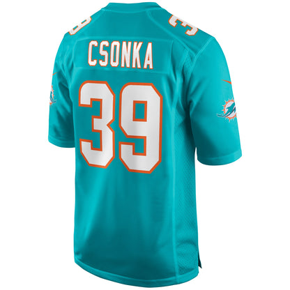 Miami Dolphins Larry Csonka Game Aqua Football Jersey product image