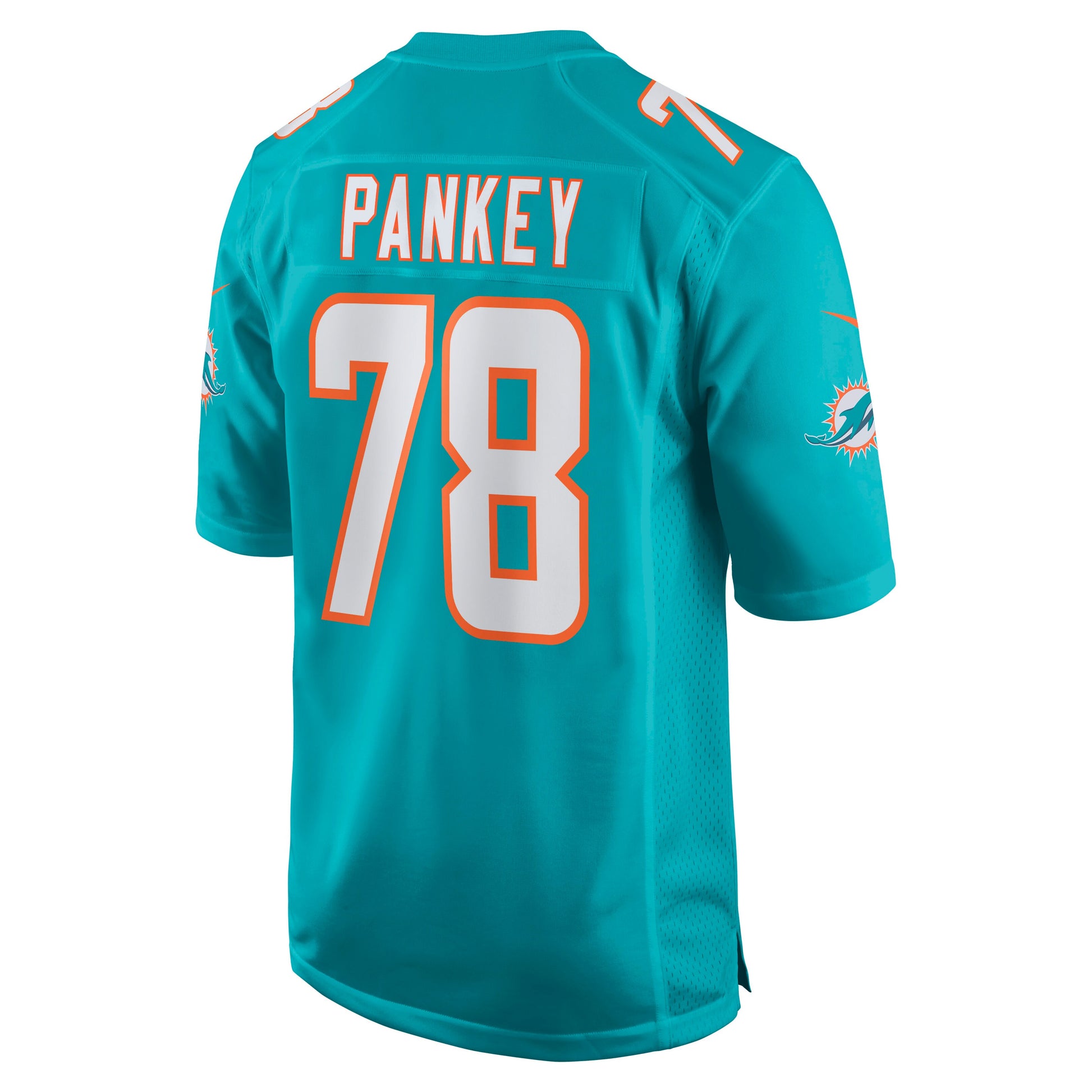 Miami Dolphins Adam Pankey Game Aqua Football Jersey product image