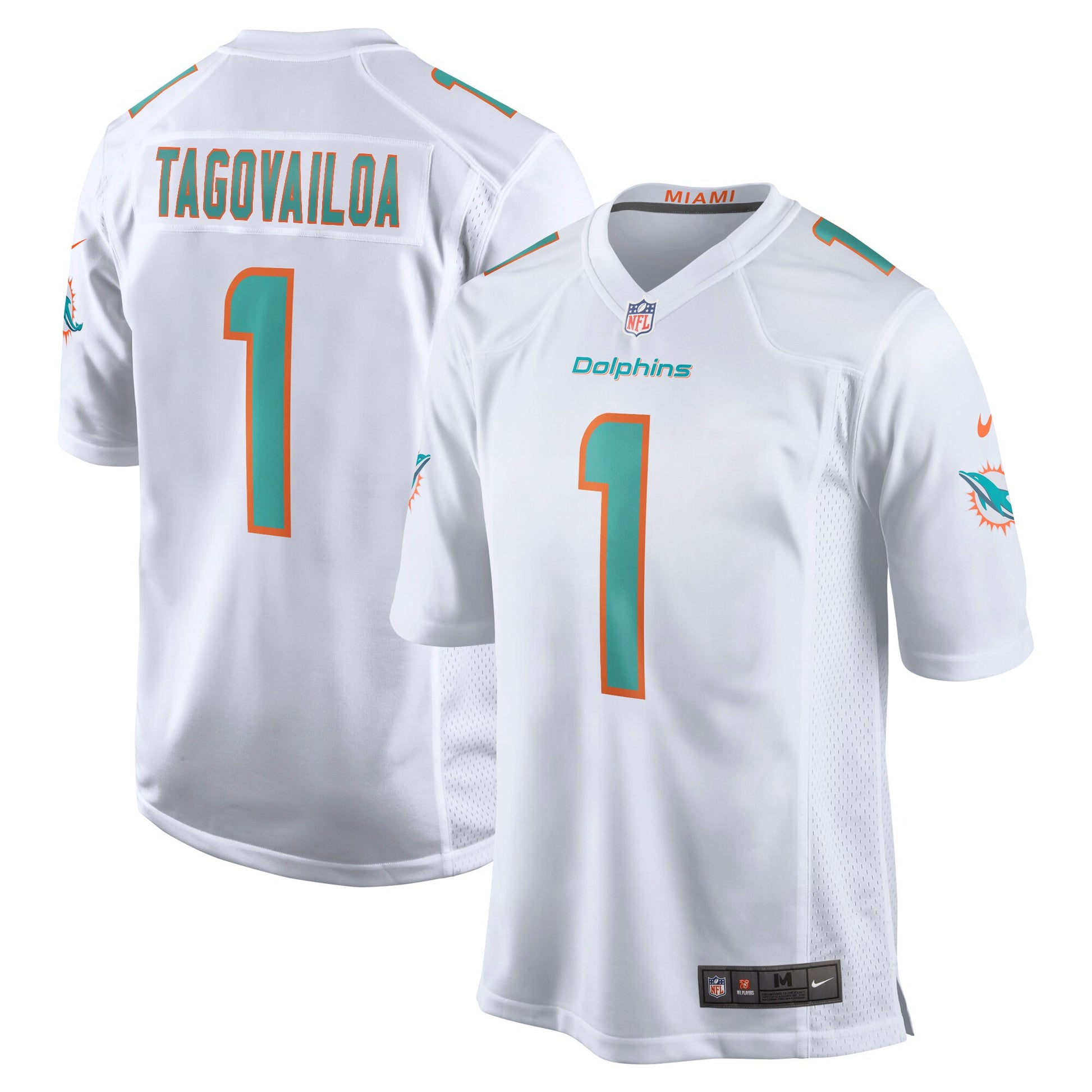 Miami Dolphins Tua Tagovailoa Game White Football Jersey product image