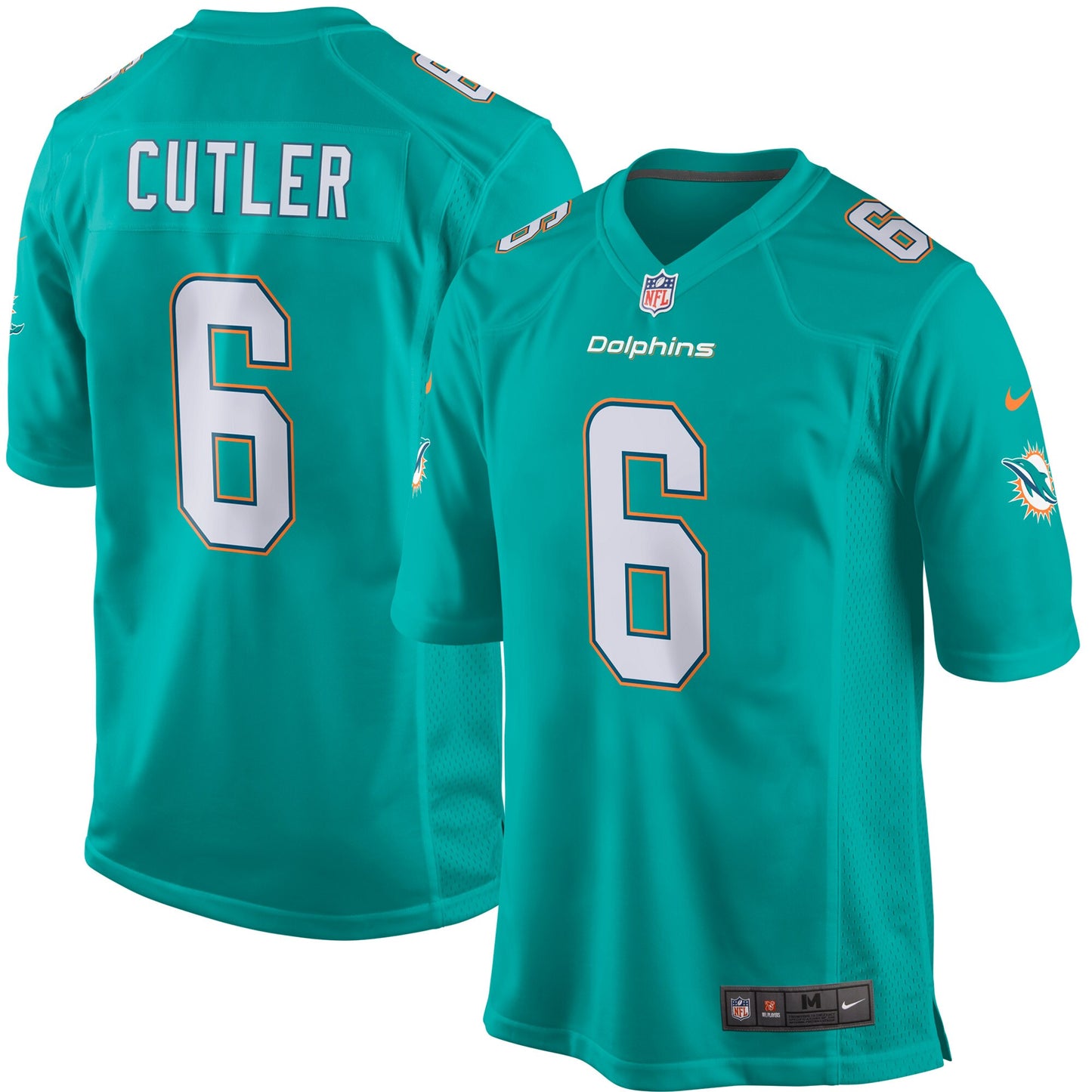 Miami Dolphins Jay Cutler Game Aqua Football Jersey product image