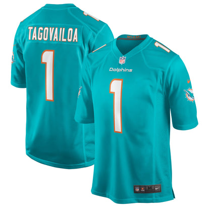 Miami Dolphins Tua Tagovailoa Game Aqua Football Jersey product image