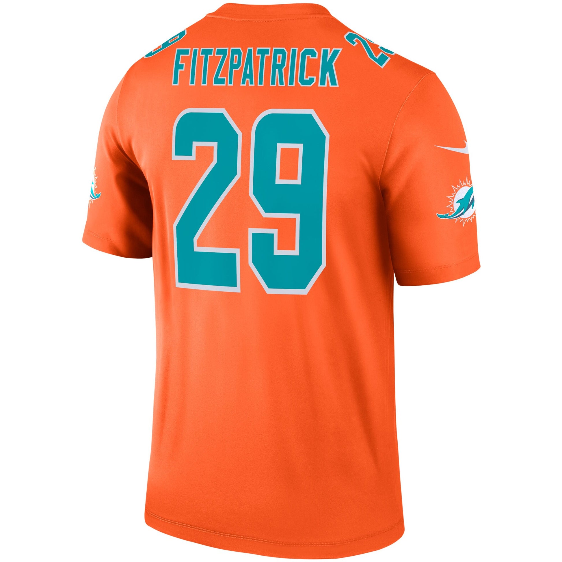 Miami Dolphins Minkah Fitzpatrick Orange Football Jersey product image