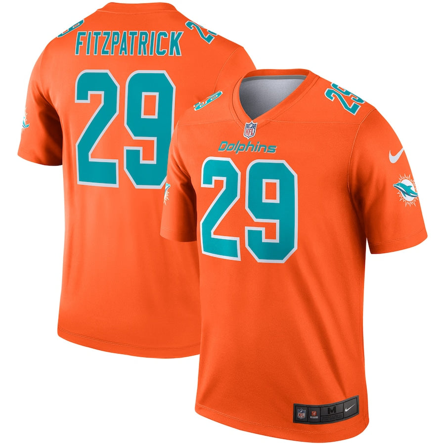 Miami Dolphins Minkah Fitzpatrick Orange Football Jersey product image