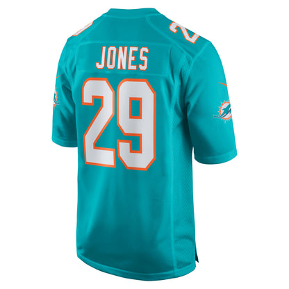 Miami Dolphins Brandon Jones Team Game Aqua Football Jersey product image