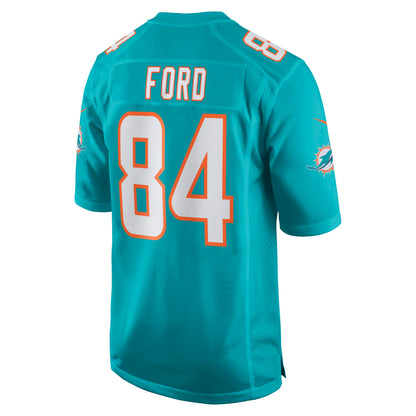 Miami Dolphins Isaiah Ford Game Aqua Football Jersey product image