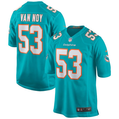 Miami Dolphins Kyle Van Noy Game Aqua Football Jersey product image