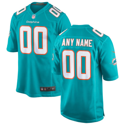 Miami Dolphins Aqua 2018 Custom Game Aqua Football Jersey product image
