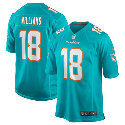 Miami Dolphins Preston Williams Game Aqua Football Jersey product image