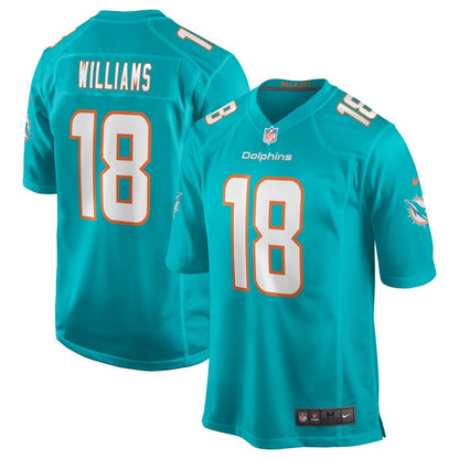 Miami Dolphins Preston Williams Game Aqua Football Jersey product image