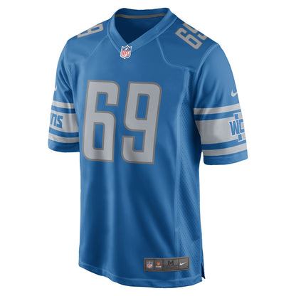 Detroit Lions Anthony Zettel Game Blue Football Jersey product image