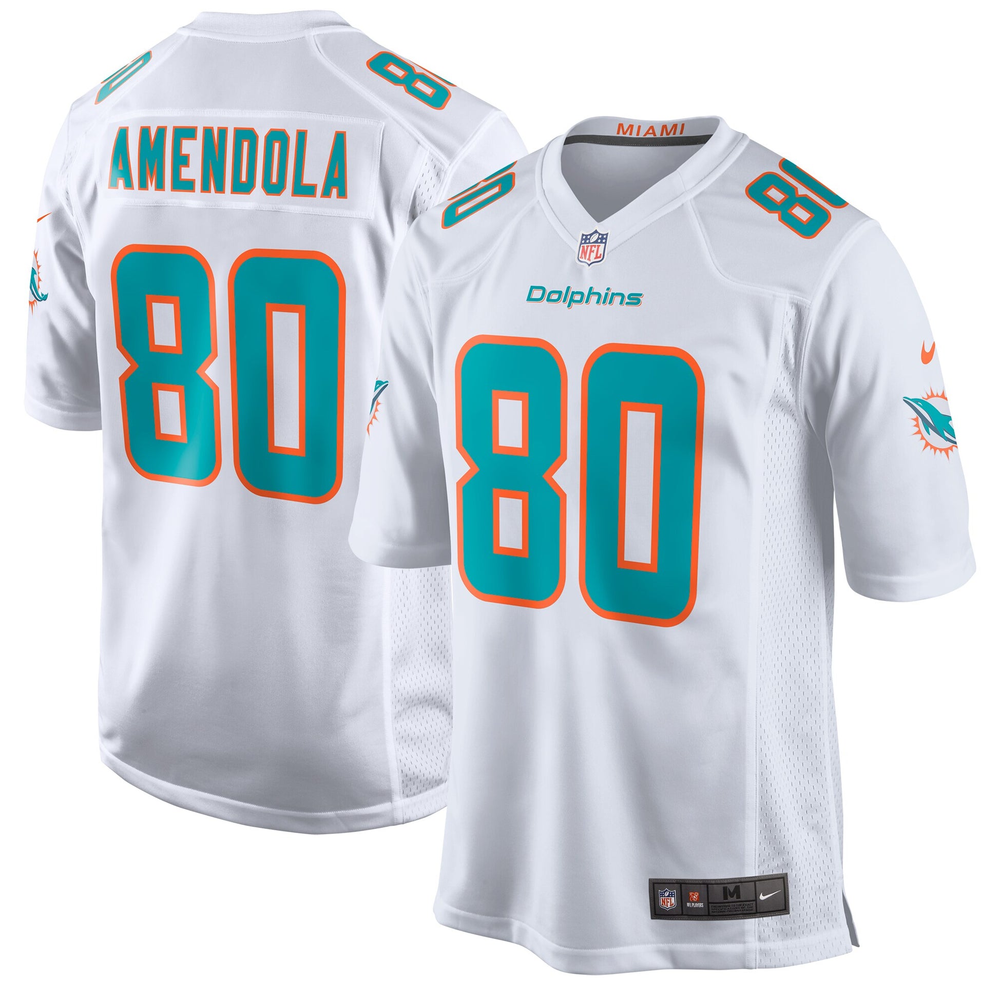 Miami Dolphins Danny Adola 2018 Game White Football Jersey product image