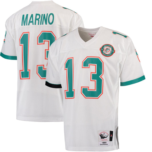 Miami Dolphins Dan Marino 1990 Throwback White Football Jersey product image