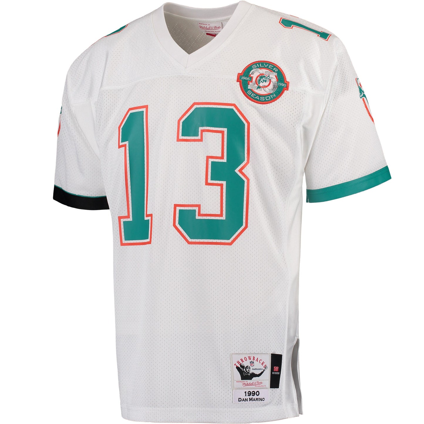 Miami Dolphins Dan Marino 1990 Throwback White Football Jersey product image