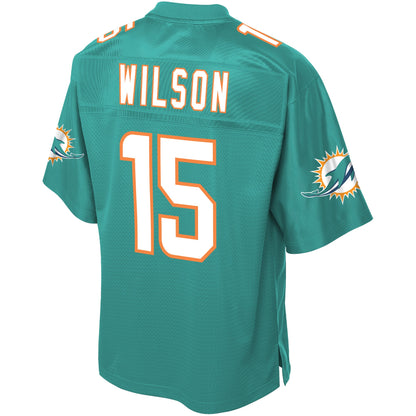 Miami Dolphins Albert Wilson Pro Line Big & Tall Aqua Football Jersey product image