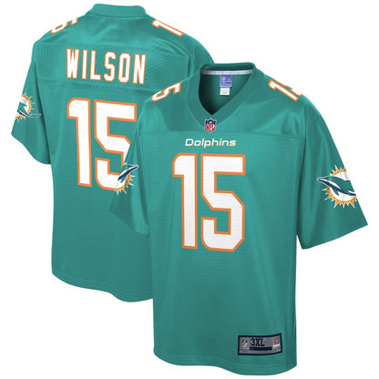 Miami Dolphins Albert Wilson Pro Line Big & Tall Aqua Football Jersey product image