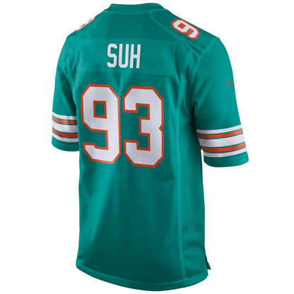 Miami Dolphins Ndamukong Suh Alternate Game Aqua Football Jersey product image