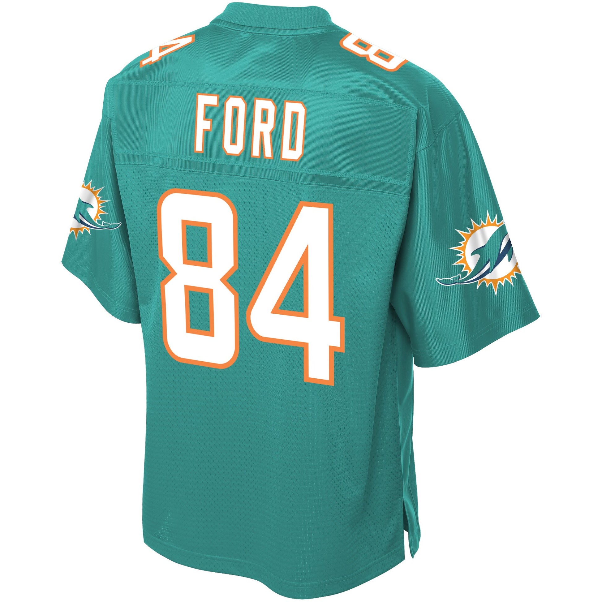 Miami Dolphins Isaiah Ford Pro Line Big & Tall Aqua Football Jersey product image