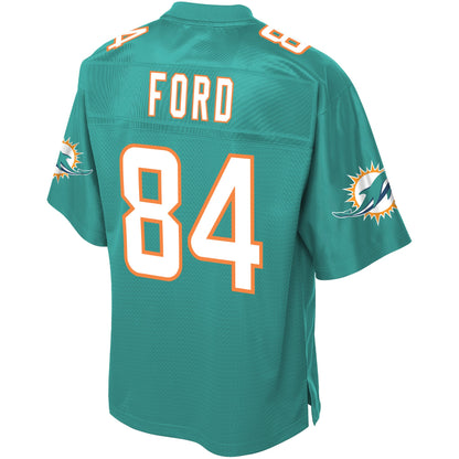Miami Dolphins Isaiah Ford Pro Line Big & Tall Aqua Football Jersey product image