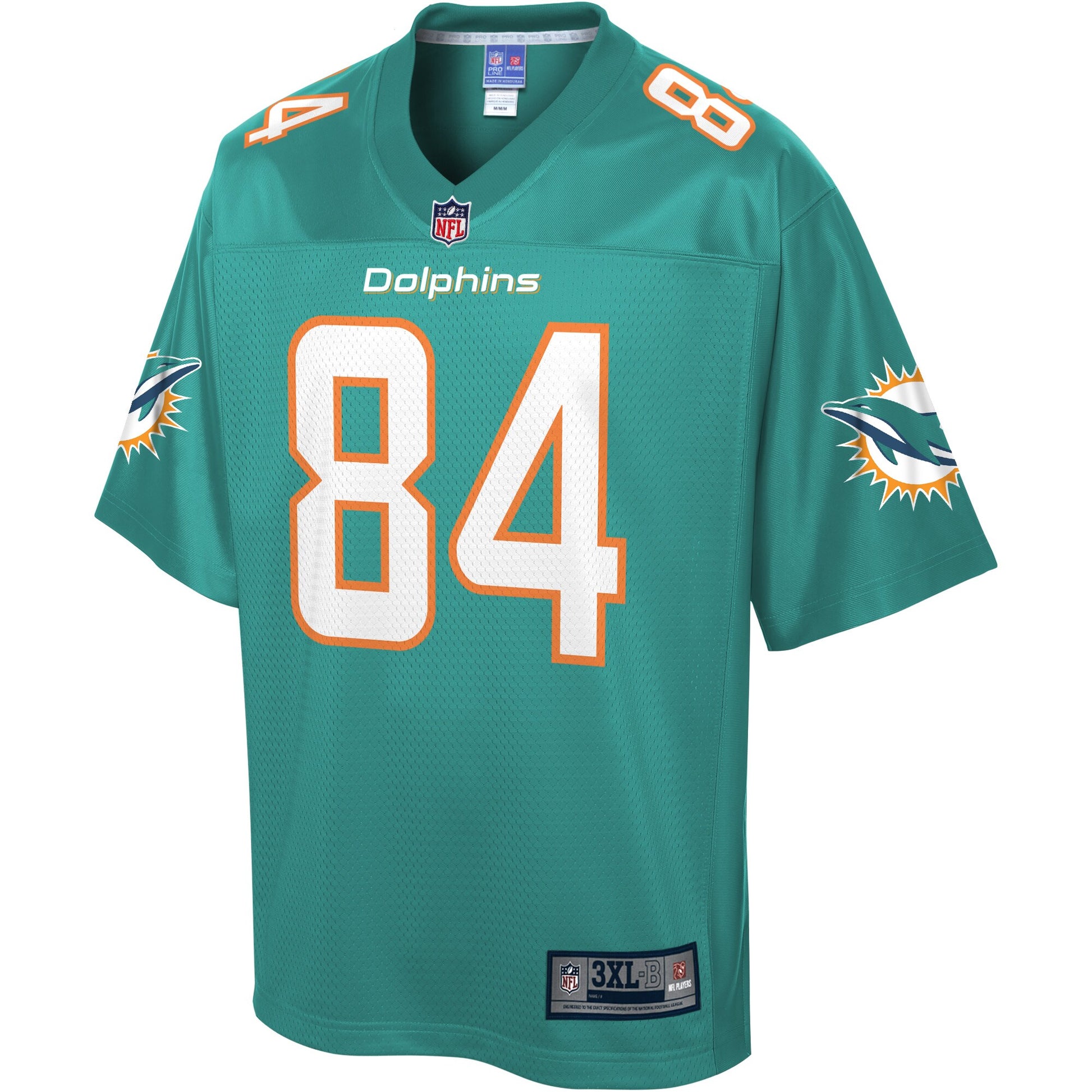 Miami Dolphins Isaiah Ford Pro Line Big & Tall Aqua Football Jersey product image