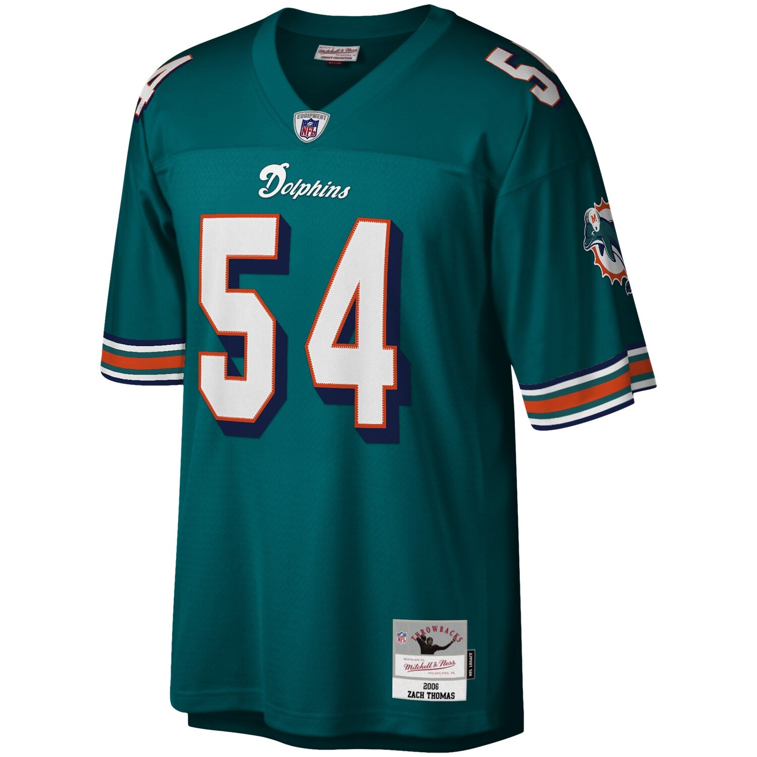 Miami Dolphins Zach Thomas Legacy Aqua Football Jersey product image