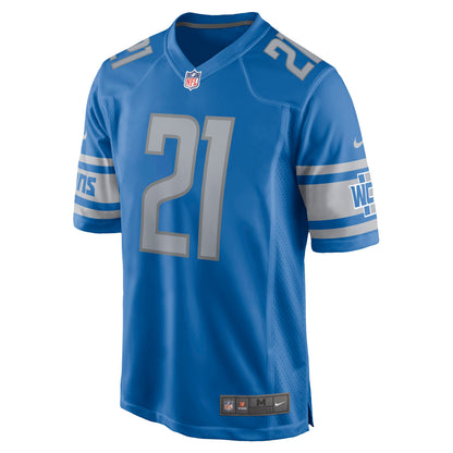 Detroit Lions Tracy Walker Game Blue Football Jersey product image