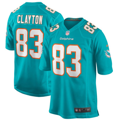 Miami Dolphins Mark Clayton Game Aqua Football Jersey product image