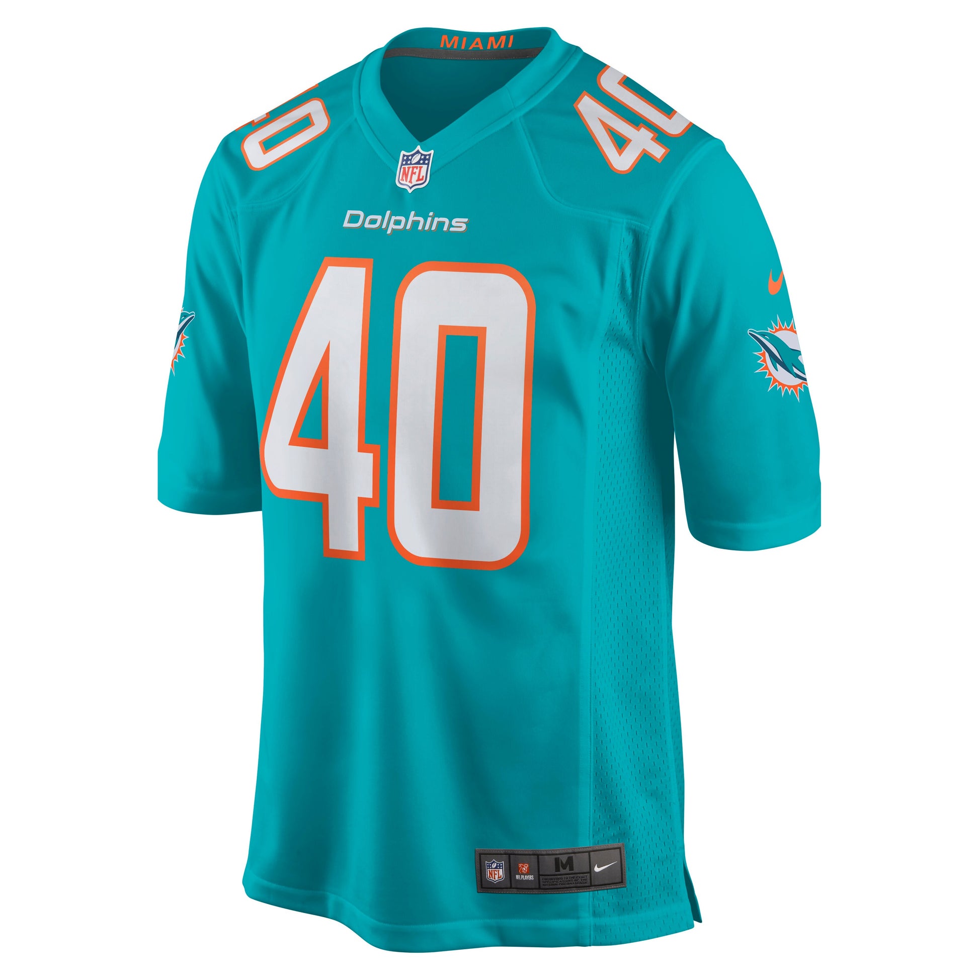Miami Dolphins Nik Needham Game Aqua Football Jersey product image