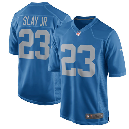 DET DS Blue Throwback Game Jersey rtj football 1120