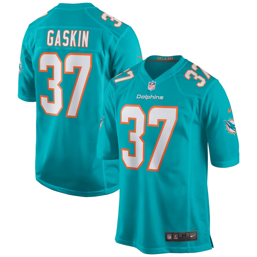 Miami Dolphins Myles Gaskin Game Aqua Football Jersey product image