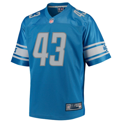 Detroit Lions Will Harris Pro Line Big & Tall Blue Football Jersey product image