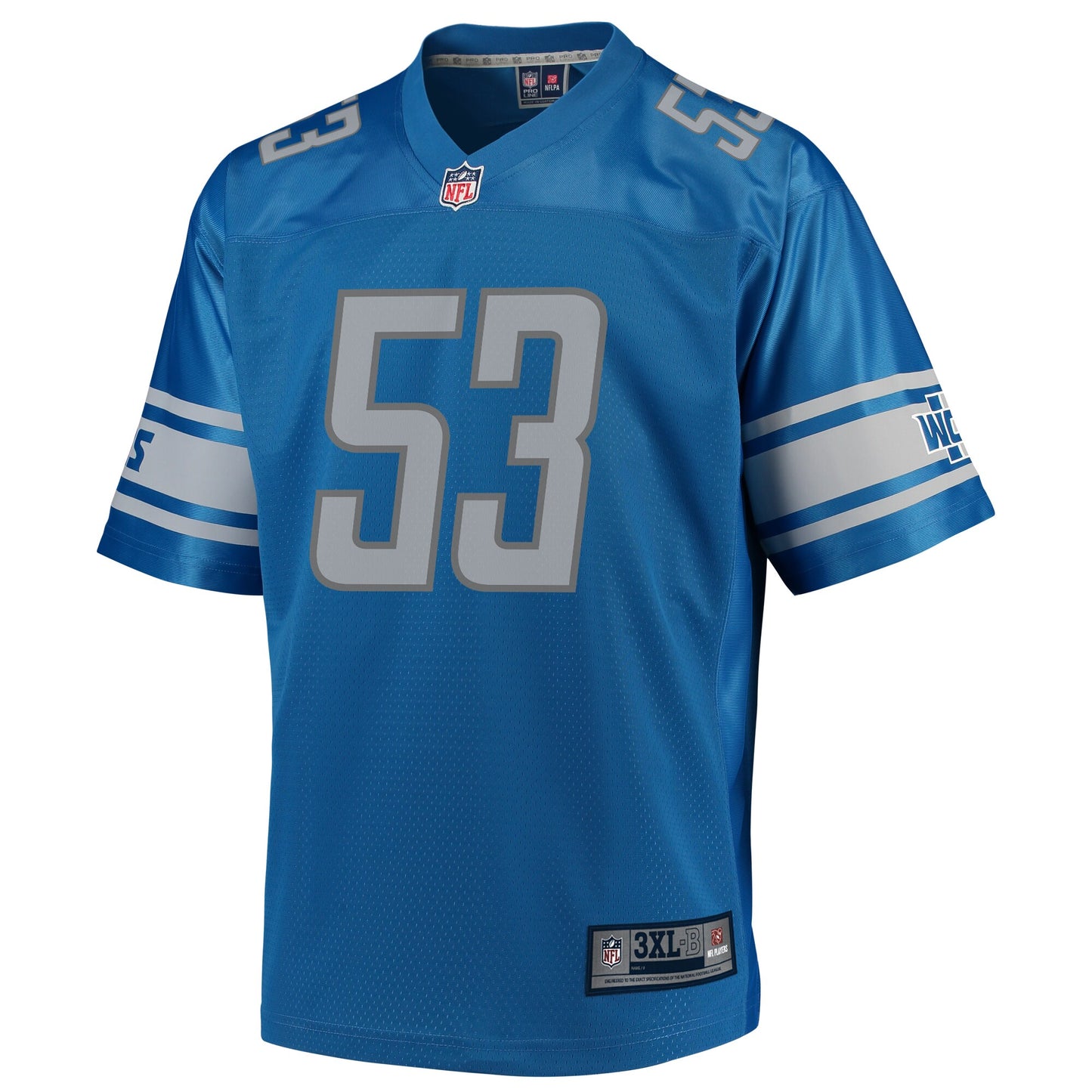 DET JC  Pro Line Blue Big Tall Jersey rtj football 1106