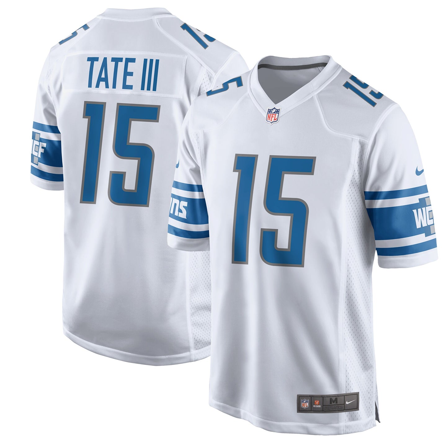 Detroit Lions Golden Tate 2017 Game White Football Jersey product image