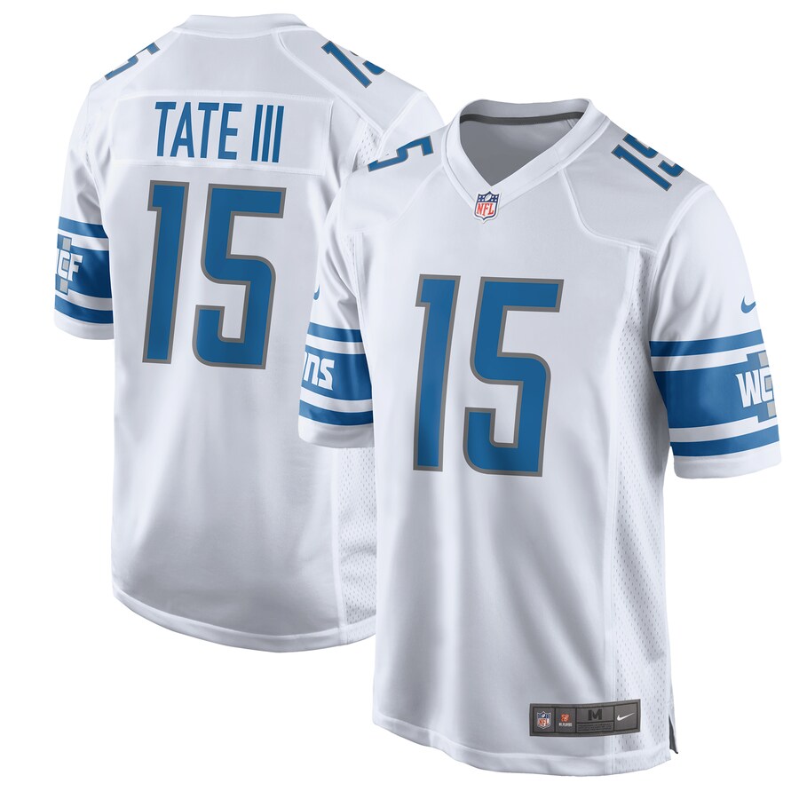 Detroit Lions Golden Tate 2017 Game White Football Jersey product image