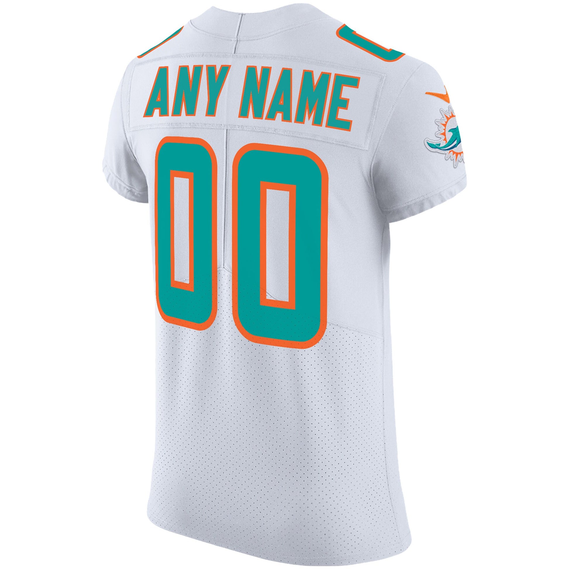 Miami Dolphins Custom White Football Jersey product image
