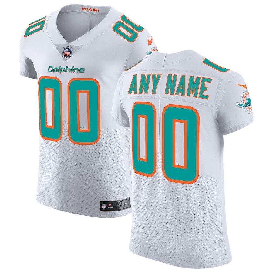 Miami Dolphins Custom White Football Jersey product image