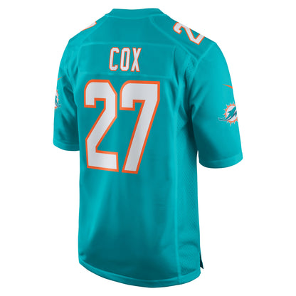 Miami Dolphins Chandler Cox Team Game Aqua Football Jersey product image