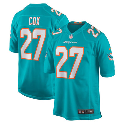 Miami Dolphins Chandler Cox Team Game Aqua Football Jersey product image