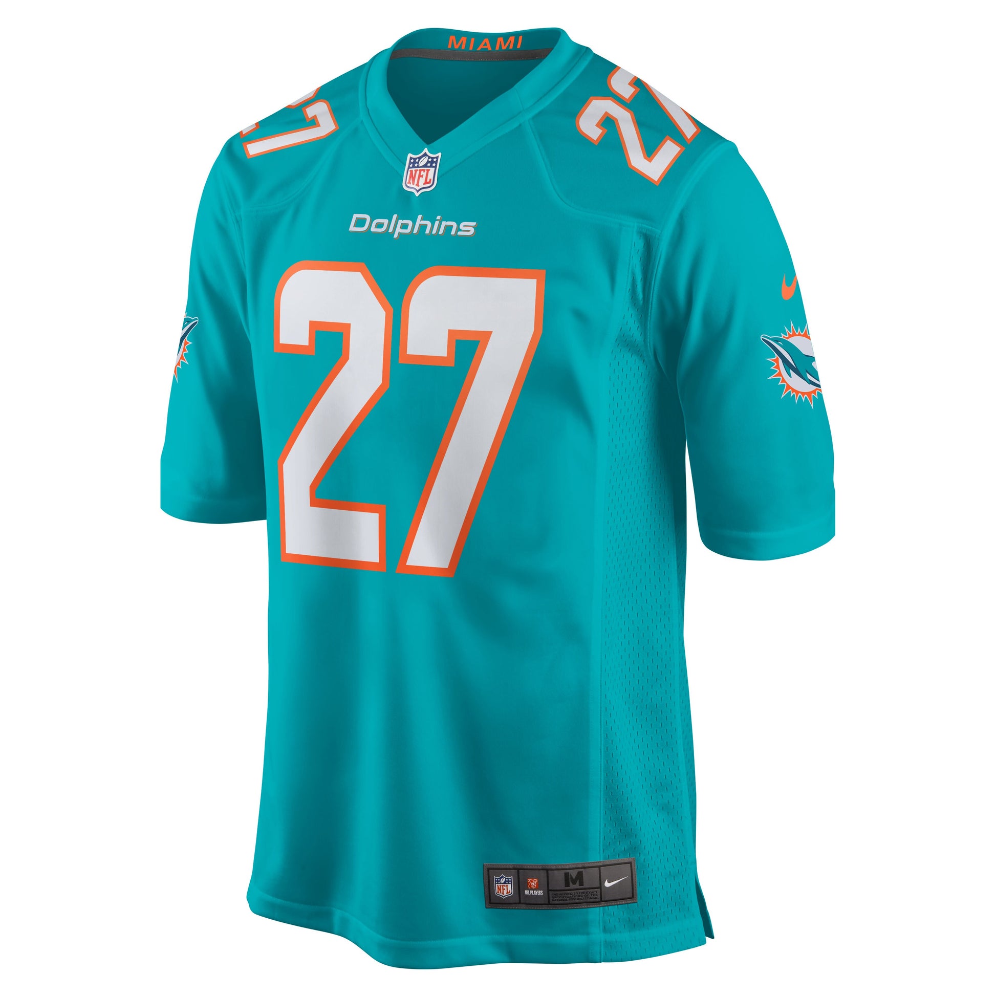 Miami Dolphins Chandler Cox Team Game Aqua Football Jersey product image
