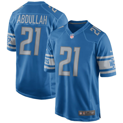 Detroit Lions Ameer Abdullah Game Blue Football Jersey product image