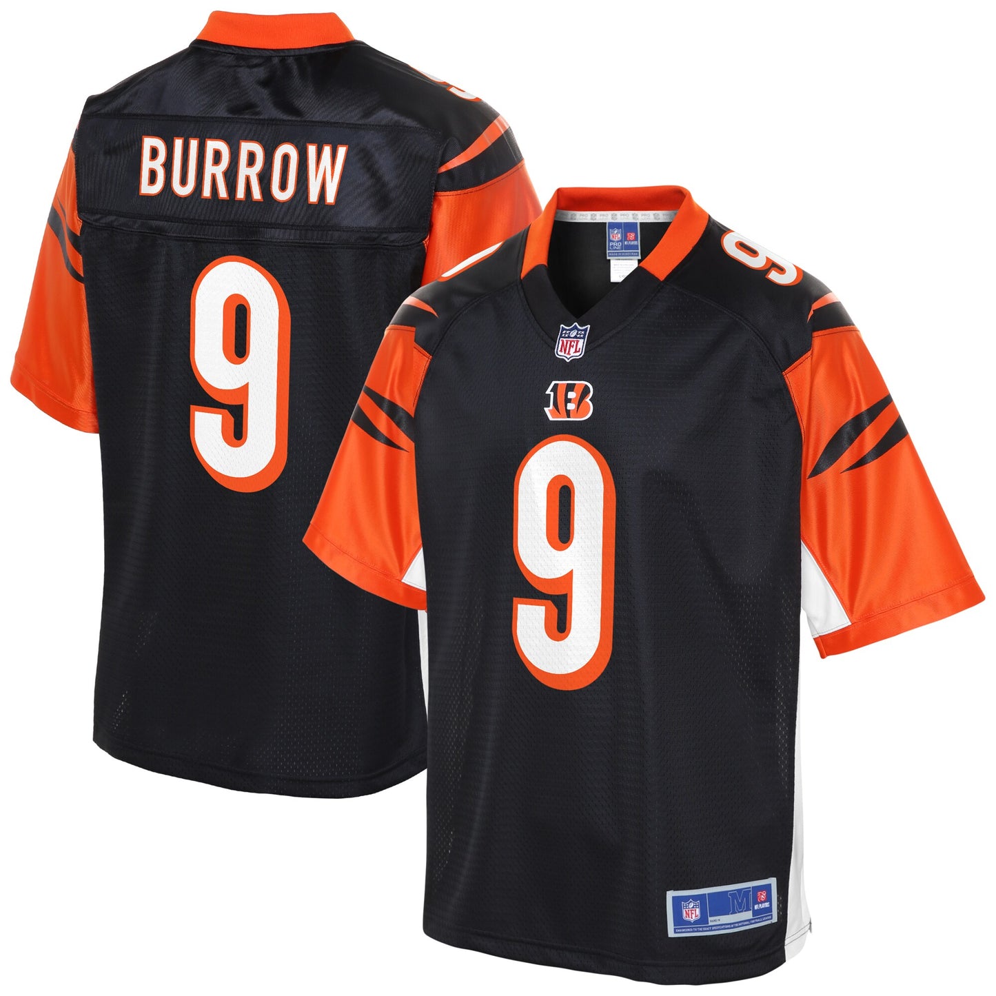 Cincinnati Bengals Joe Burrow Pro Line Black Football Jersey product image