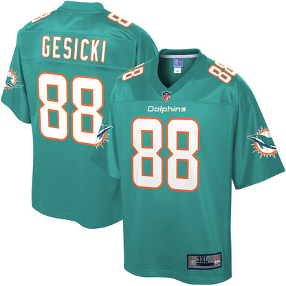 Miami Dolphins Pro Line Big & Tall Aqua Football Jersey product image