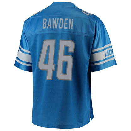 Detroit Lions Nick Bawden Pro Line Big & Tall Blue Football Jersey product image